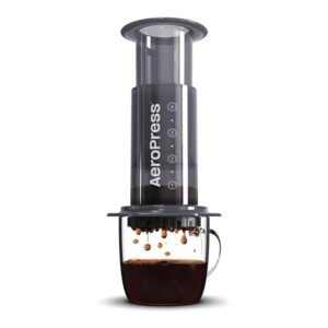 AeroPress Original Coffee and Espresso-style Maker, Barista Level Portable Coffee Maker with Chamber, Plunger, & Filters, Quick Coffee and Espresso Maker AeroPress Original Coffee and Espresso-style Maker, Barista Level Portable Coffee Maker with Chamber, Plunger, & Filters, Quick Coffee and Espresso Maker