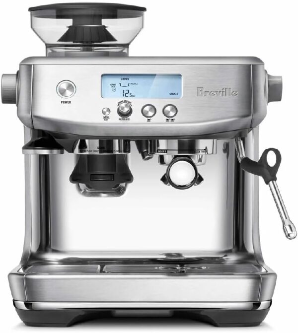 Breville the Barista Pro Espresso Machine with Grinder & Milk Frother, Espresso Maker with Seconds Heat Up, RM-BES878BSS, Brushed Stainless Steel (Certified Remanufactured)