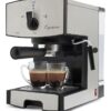 Capresso 117.05 Stainless Steel Pump Espresso and Cappuccino Machine EC50, Black/Stainless
