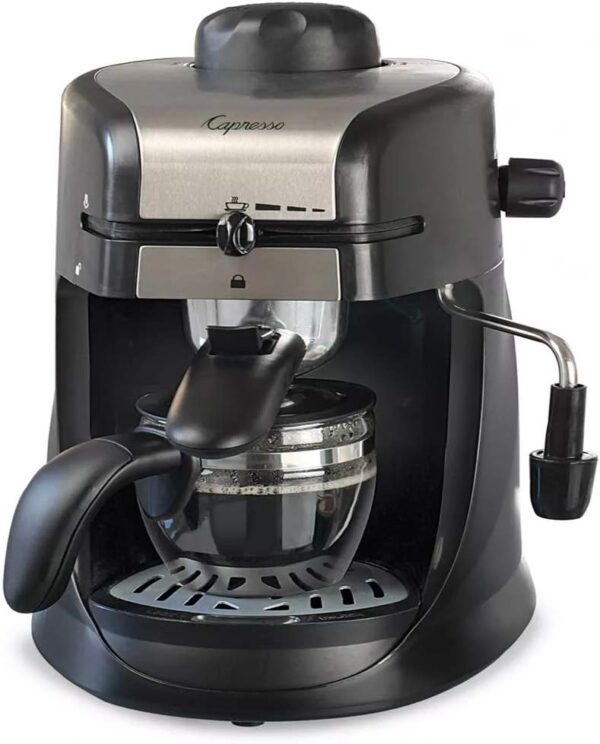 Capresso 303.01 4-Cup Espresso and Cappuccino Machine Black 13.25" x 7.5" x 9.75"
