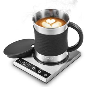 COSORI Coffee Mug Warmer & Mug Set for Desk, Cup Heater, Office & Christmas Gifts, 1°F Precise Temperature Control, Touch Tech & LCD Digital Display (77-194℉), 304 Stainless... COSORI Coffee Mug Warmer & Mug Set for Desk, Cup Heater, Office & Christmas Gifts, 1°F Precise Temperature Control, Touch Tech & LCD Digital Display (77-194℉), 304 Stainless...