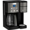Cuisinart Coffee Maker,12 Cup with 3 Single-Size Brewers, 6, 8, 12 oz, Black/Stainless Steel, SS-15BKSP1