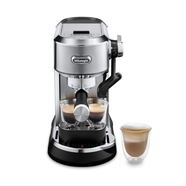 De'Longhi Dedica Maestro Plus Espresso Machine with Automatic Steam Wand for Latte, Cappuccino, Coffee, Stainless Steel, EC950M De'Longhi Dedica Maestro Plus Espresso Machine with Automatic Steam Wand for Latte, Cappuccino, Coffee, Stainless Steel, EC950M