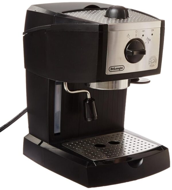 DeLonghi EC155 15 Bar Espresso and Cappuccino Machine, Black