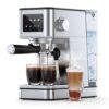 Espresso Machine, 20 Bar Professional Espresso Maker, Milk Frother Steam Wand for Latte, Compact Stainless Steel Machine with 57.5oz Removable Water Tank and LED Touchscreen...