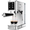 Espresso Machine 20 Bar, Professional Touch Screen Espresso Maker with Steam Milk Frother, Stainless Steel Espresso Coffee Maker for Cold Brew, Long Coffee, Cappuccino, Latte