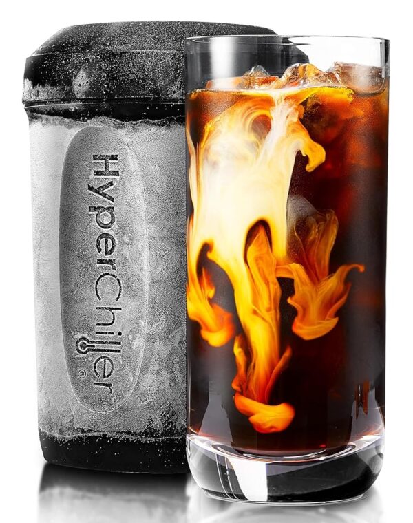 HyperChiller HC2 Patented Iced Coffee/Beverage Cooler, NEW, IMPROVED,STRONGER AND MORE DURABLE! Ready in One Minute, Reusable for Iced Tea, Wine, Spirits, Alcohol, Juice, 12.5...