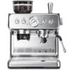 Kismile Espresso Machine with Grinder, 20 Bar Automatic Espresso Maker with Milk Frother Steam Wand, Removable Water Tank for Latte & Cappuccino, Professional Coffee Machine for...