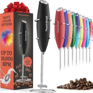 Powerful Handheld Milk Frother, Mini Milk Frother Wand, Battery Operated Stainless Steel Drink Mixer - Milk Frother Stand for Milk Coffee, Lattes, Cappuccino, Frappe, Matcha,... Powerful Handheld Milk Frother, Mini Milk Frother Wand, Battery Operated Stainless Steel Drink Mixer - Milk Frother Stand for Milk Coffee, Lattes, Cappuccino, Frappe, Matcha,...