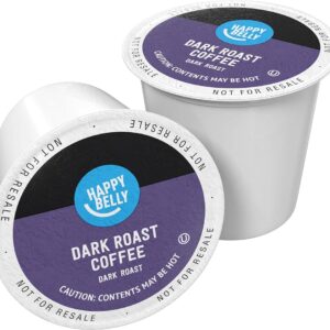 Amazon Brand - Happy Belly Dark Roast Coffee Pods, Compatible with Keurig 2.0 K-Cup Brewers, 100 Count Amazon Brand - Happy Belly Dark Roast Coffee Pods, Compatible with Keurig 2.0 K-Cup Brewers, 100 Count