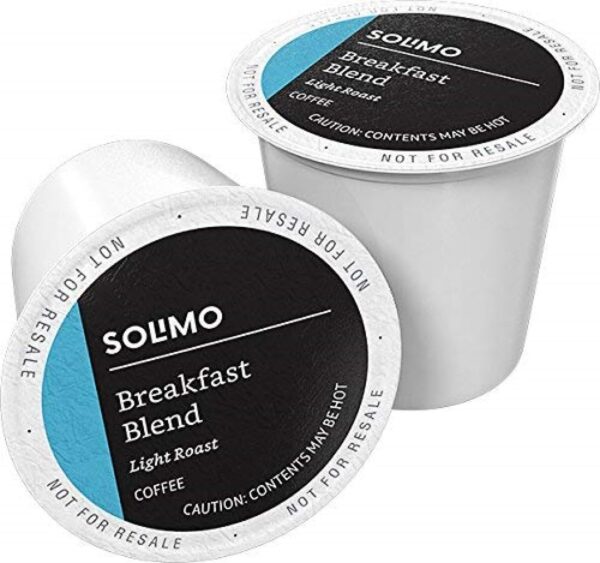 Amazon Brand - Solimo Light Roast Coffee Pods, Breakfast Blend, Compatible with Keurig 2.0 K-Cup Brewers, 100 Count Amazon Brand - Solimo Light Roast Coffee Pods, Breakfast Blend, Compatible with Keurig 2.0 K-Cup Brewers, 100 Count