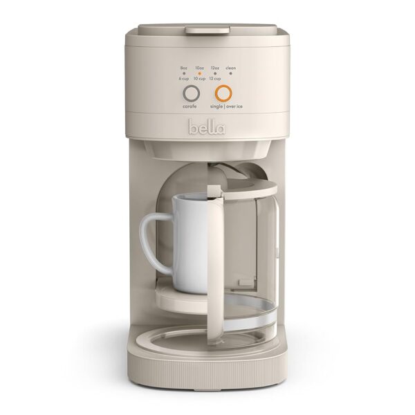 bella VersaBrew 2-in1 Coffee Maker, Fits-anywhere Kitchenware, Brew 3 Sizes Carafes & Single Serve Cups, Dishwasher Safe Reusable Filter & Filter Holder, Iced Coffee Function,... bella VersaBrew 2-in1 Coffee Maker, Fits-anywhere Kitchenware, Brew 3 Sizes Carafes & Single Serve Cups, Dishwasher Safe Reusable Filter & Filter Holder, Iced Coffee Function,...