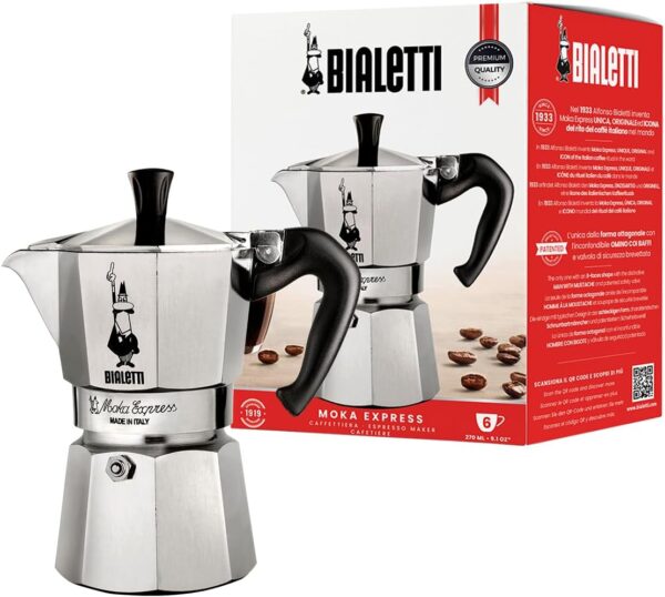 Bialetti Moka Express 6 Cup, 1 EA, silver, 6800, 06800 Bialetti Moka Express 6 Cup, 1 EA, silver, 6800, 06800