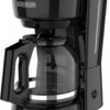 BLACK+DECKER 12-Cup Coffee Maker with Easy On/Off Switch, Easy Pour, Non-Drip Carafe with Removable Filter Basket, Vortex Technology, Black BLACK+DECKER 12-Cup Coffee Maker with Easy On/Off Switch, Easy Pour, Non-Drip Carafe with Removable Filter Basket, Vortex Technology, Black
