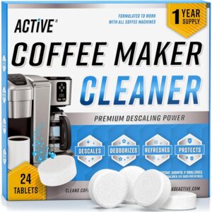 Coffee Machine Cleaner Descaler Tablets - 24 Count, Compatible With Nespresso, Keurig, Ninja, Delonghi, Miele, Coffee Maker Pot Descaling & Cleaning Tabs, Descale Drip Coffe And... Coffee Machine Cleaner Descaler Tablets - 24 Count, Compatible With Nespresso, Keurig, Ninja, Delonghi, Miele, Coffee Maker Pot Descaling & Cleaning Tabs, Descale Drip Coffe And...