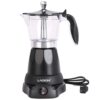 Cuban Coffee Maker, 6 or 3cup Electric Espresso Coffee Maker, Portable Cafeteras Electricas Modernas, Electric Moka Pot with Detachable Base & Overheat Protection, Coffee Gift...