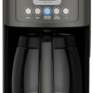 Cuisinart Coffee Maker, Perfecttemp 14-Cup Glass Carafe, Programmable Fully Automatic for Brew Strength Control & 1-4 Cup Setting, Black, Stainless Steel, DCC-3200BKSP1 Cuisinart Coffee Maker, Perfecttemp 14-Cup Glass Carafe, Programmable Fully Automatic for Brew Strength Control & 1-4 Cup Setting, Black, Stainless Steel, DCC-3200BKSP1