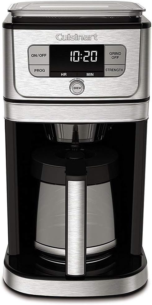 Cuisinart DGB-800 Fully Automatic Burr Grind & Brew, 12-Cup Glass, Silver Cuisinart DGB-800 Fully Automatic Burr Grind & Brew, 12-Cup Glass, Silver