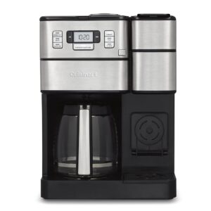 Cuisinart SS-GB1 Coffee Center Grind and Brew Plus, Built-in Coffee Grinder, Coffeemaker and Single-Serve Brewer with 6oz, 8oz and 10oz Serving Size, Black/Silver, 12-Cup Glass Cuisinart SS-GB1 Coffee Center Grind and Brew Plus, Built-in Coffee Grinder, Coffeemaker and Single-Serve Brewer with 6oz, 8oz and 10oz Serving Size, Black/Silver, 12-Cup Glass