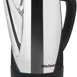 Elite Gourmet EC812 Electric 12-Cup Coffee Percolator with Keep Warm, Clear Brew Progress Knob Cool-Touch Handle Cord-less Serve, Stainless Steel Elite Gourmet EC812 Electric 12-Cup Coffee Percolator with Keep Warm, Clear Brew Progress Knob Cool-Touch Handle Cord-less Serve, Stainless Steel