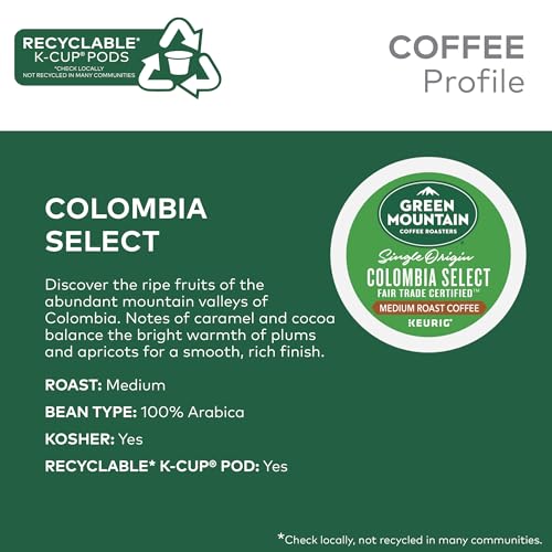 Green Mountain Coffee Roasters Colombia Select K-Cup Pods Review Medium Roast Excellence