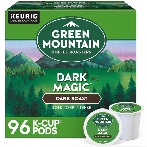Green Mountain Coffee Roasters Dark Magic Coffee, Keurig Single-Serve K-Cup pods, Dark Roast, 96 Count