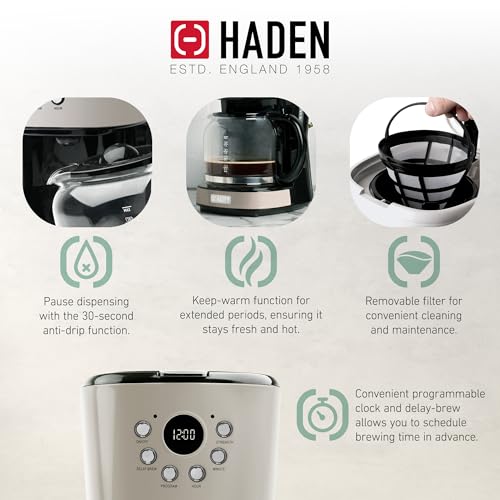 HADEN 12-Cup Drip Coffee Maker Review Discover Classic Style and Modern Features HADEN 12-Cup Drip Coffee Maker Review Discover Classic Style and Modern Features