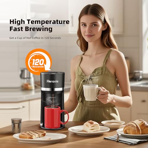 Horavie Single Serve Coffee Maker Review Fast Brewing K Pod and Ground Coffee