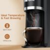 Horavie Small Single Serve Coffee Maker Review Fast Brewing with K Pod and Ground Coffee