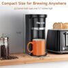 Horavie Small Single Serve Coffee Maker Review Fast Brewing with K Pod and Ground Coffee