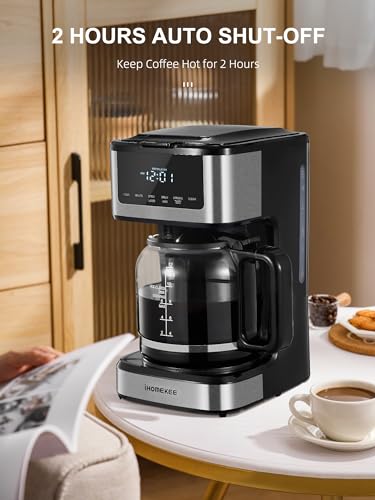 Ihomekee CM9428C Drip Coffee Maker Review Iced Coffee Function and Touchscreen Features