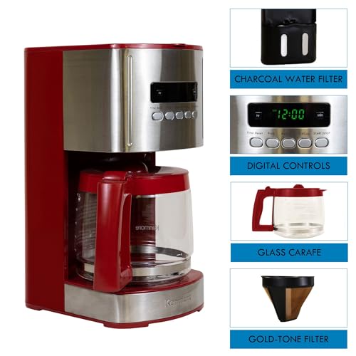 Kenmore Drip Coffee Maker KKCM12 Review Programmable 12 Cup Bold Brew Features