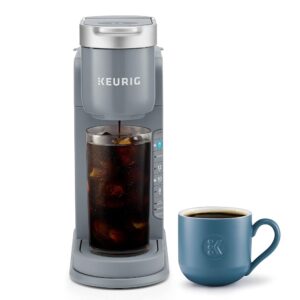Keurig K-Iced Coffee Maker, Single Serve K-Cup Pod Iced Coffee Maker, With Hot and Cold Coffee Capabilities, Brews Any K-Cup Pod, Gray Keurig K-Iced Coffee Maker, Single Serve K-Cup Pod Iced Coffee Maker, With Hot and Cold Coffee Capabilities, Brews Any K-Cup Pod, Gray