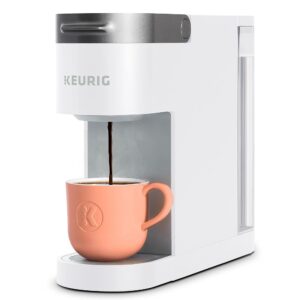 Keurig K-Slim Single Serve K-Cup Pod Coffee Maker, Multistream Technology, 3 Brew Sizes, Slim and Sleek Design, 46oz Removable Reservoir, White Keurig K-Slim Single Serve K-Cup Pod Coffee Maker, Multistream Technology, 3 Brew Sizes, Slim and Sleek Design, 46oz Removable Reservoir, White