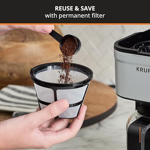 KRUPS Simply Brew Compact 5 Cup Coffee Maker Review Highlights Efficiency and Style