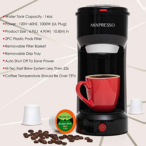 Mixpresso 2 in 1 Brewer Review Best Single Serve Coffee Maker for Quick Brewing