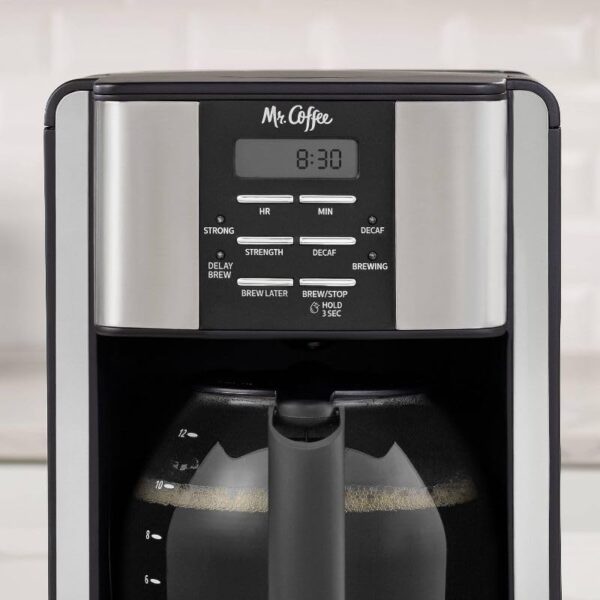 Mr Coffee 12-Cup Programmable Coffee Maker Review Features Auto Shut-Off and Brew Selector