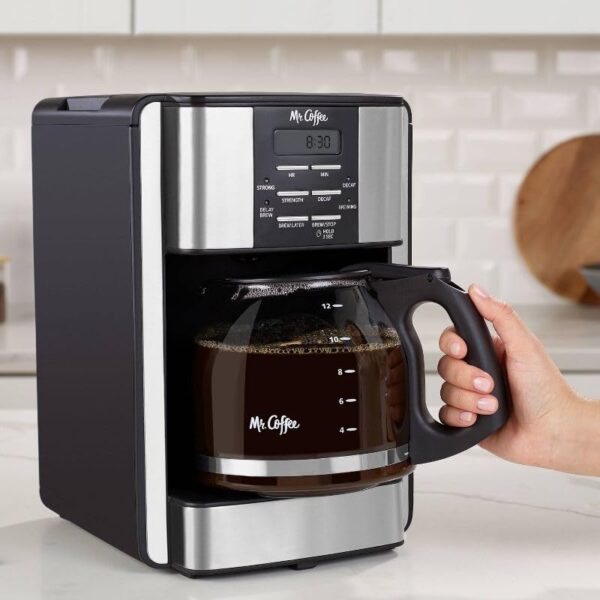 Mr Coffee 12-Cup Programmable Coffee Maker Review Features Auto Shut-Off and Brew Selector