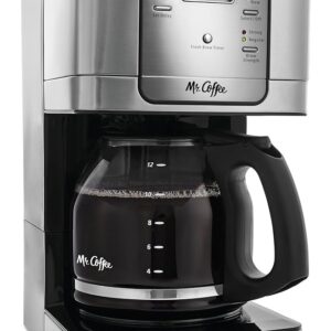 Mr. Coffee 12-Cup Programmable Coffee Maker, Stainless Steel Mr. Coffee 12-Cup Programmable Coffee Maker, Stainless Steel