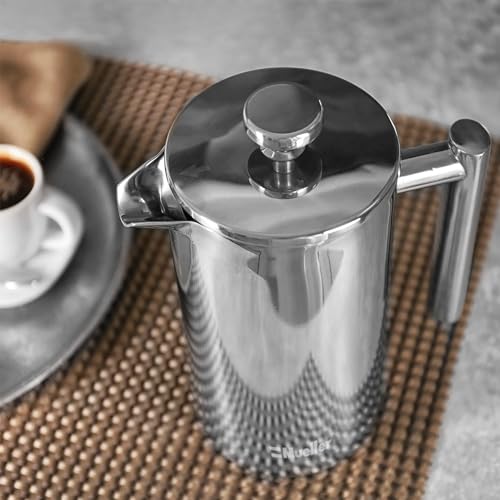 Mueller French Press Coffee Maker Review Durable Stainless Steel 20oz Heat Resistant
