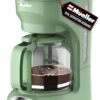 MÜELLERHOME 12-Cup Drip Green Coffee Maker, Borosilicate Carafe, Auto-Off, Reusable Filter, Anti-Drip, Keep-Warm Function, Clear Water Level Window, Green Kitchen Accessories &... MÜELLERHOME 12-Cup Drip Green Coffee Maker, Borosilicate Carafe, Auto-Off, Reusable Filter, Anti-Drip, Keep-Warm Function, Clear Water Level Window, Green Kitchen Accessories &...