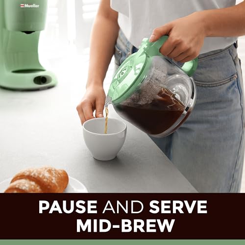 MÜELLERHOME DC-550x Green Coffee Maker Review Durable 12-Cup Drip Machine Features MÜELLERHOME DC-550x Green Coffee Maker Review Durable 12-Cup Drip Machine Features