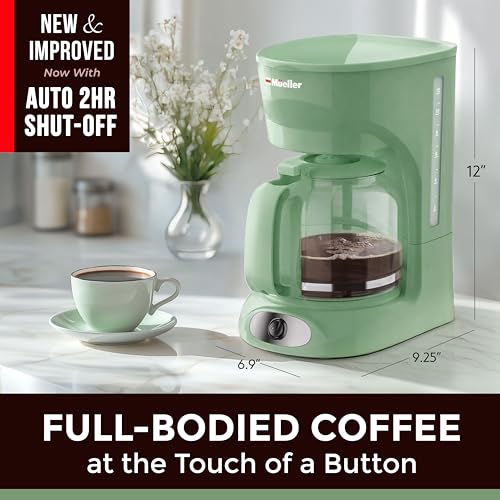 MÜELLERHOME DC-550x Green Coffee Maker Review Durable 12-Cup Drip Machine Features MÜELLERHOME DC-550x Green Coffee Maker Review Durable 12-Cup Drip Machine Features