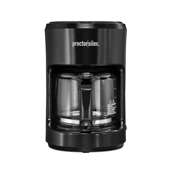 Proctor Silex 10-Cup Coffee Maker, Works with Smart Plugs That Are Compatible with Alexa, Auto Pause and Serve, Black (48351PS)