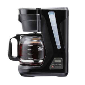 Proctor Silex FrontFill Drip Coffee Maker, Digital & Programmable, 12 Cup Glass Carafe, Black and Silver (43685PS) Proctor Silex FrontFill Drip Coffee Maker, Digital & Programmable, 12 Cup Glass Carafe, Black and Silver (43685PS)