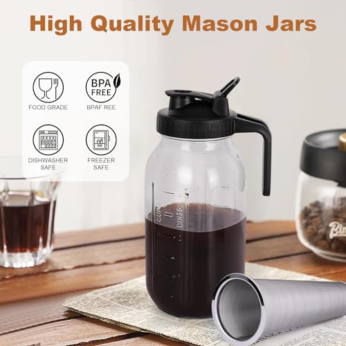 QHH Cold Brew Coffee Maker Review High Quality Mason Jar Pitcher for Iced Drinks