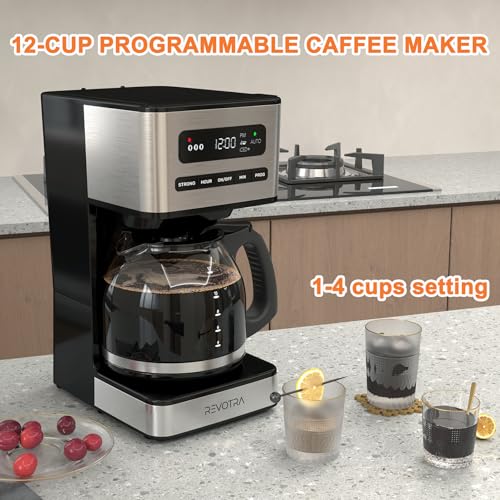 REVOTRA 12Cup Digital Coffee Maker Review Programmable Features and Brewing Performance Explored REVOTRA 12Cup Digital Coffee Maker Review Programmable Features and Brewing Performance Explored
