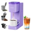 Single Serve Coffee Maker for K Cup, Ground and Tea, Hot and Iced Coffee Machines with Bold Setting, 6 to 16 Oz Brew Sizes, Compact for Small Spaces, Purple (2.0 Version) Single Serve Coffee Maker for K Cup, Ground and Tea, Hot and Iced Coffee Machines with Bold Setting, 6 to 16 Oz Brew Sizes, Compact for Small Spaces, Purple (2.0 Version)