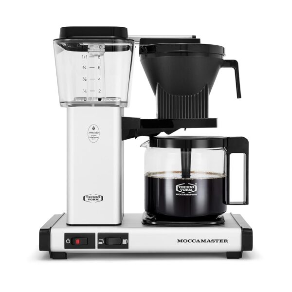 Technivorm Moccamaster 53930 KBGV 10-Cup Coffee Maker Matte Silver, 40 oz, 10 Cup, 1.25 L